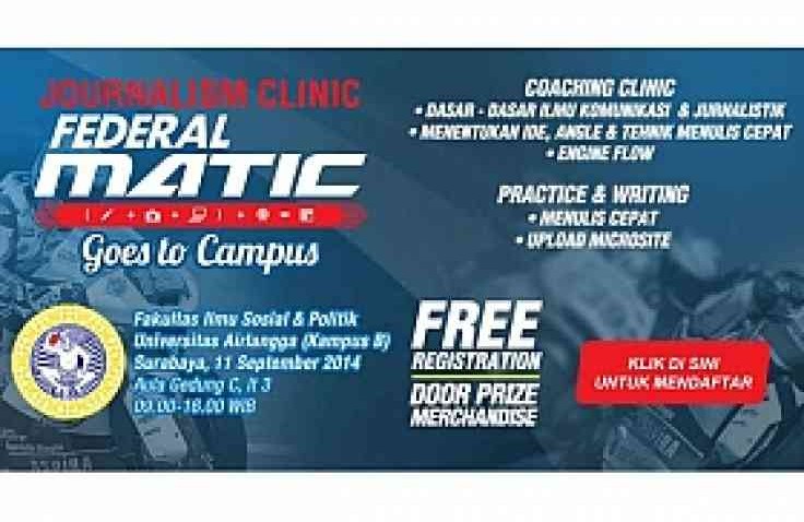 Journalism Clinic Federal Matic seri 2 Sambangi Unair