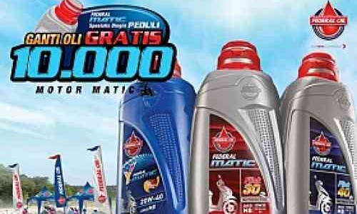 Ini Dia 8 Lokasi Penyelenggaraan Federal Matic Peduli Gratis Ganti Oli 10.000 Motor