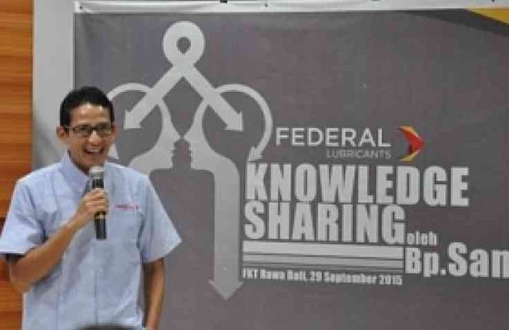 Knowledge Sharing Federal Karyatama, Sandiaga S. Uno Pembicaranya