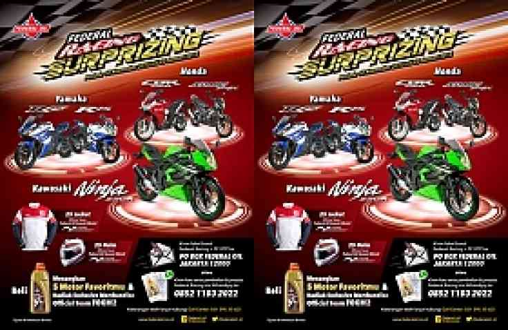 Ini Kejutan Yang Dinanti, Federal Racing Surprizing, Bagi-Bagi Motor Sport !