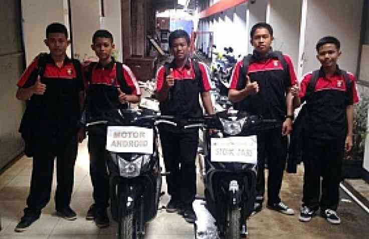 Siswa SMK Kembangkan Teknologi Sensor Sidik Jari Pada Sepeda Motor