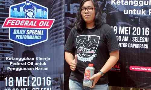 Setelah Pakai Federal Oil, Teo Rasakan Motornya Lebih Irit BBM