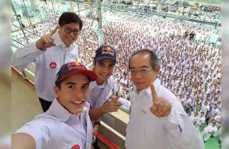 Marc Marquez dan Dani Pedrosa Sapa Indonesia, Haloooo...!!!