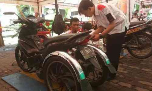 Keren! MPM Beri Service Gratis 200 Motor Milik Bikers Difabel  