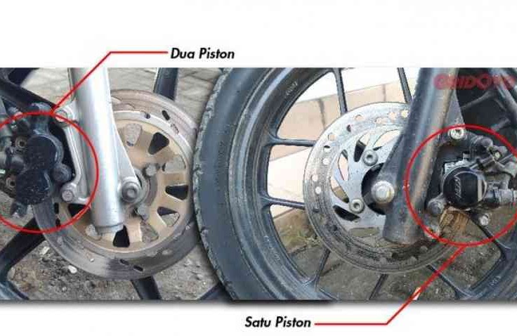 Ini dia Perbedaan Kaliper rem Satu Piston dan Dua Piston