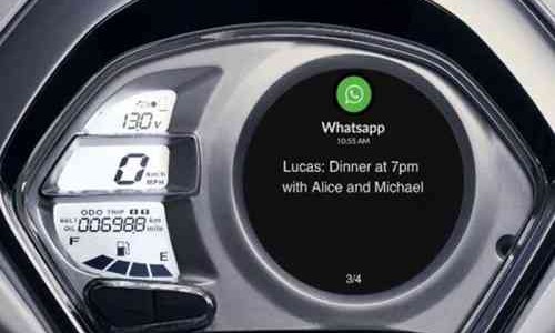 Keren! Motor Ini Bisa Baca Pesan What'sApp Lewat Panel Indikator