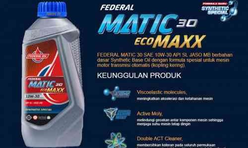 Federal Matic Ecomaxx Maksimalkan Performa Motor Matik