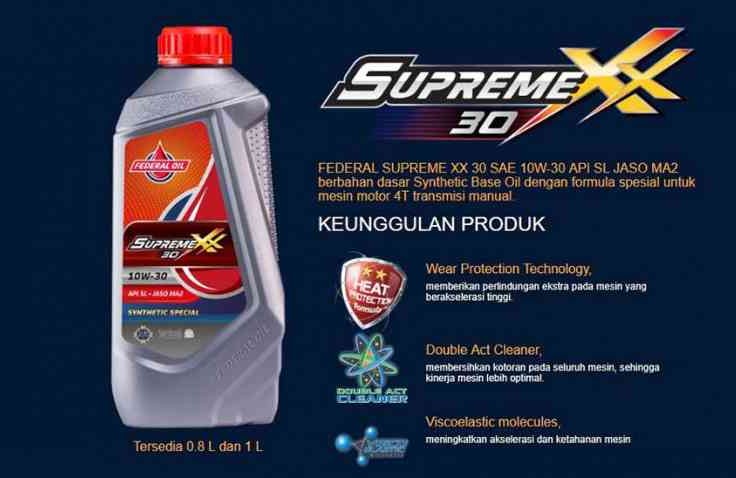  Punya Motor Usianya Lebih Dari 5 Tahun ? Olinya Pakai Federal Supreme XX