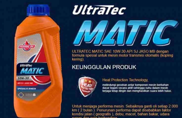 Pakai Motor Lebih Dari 5 Tahun ? Pakai Olinya Federal Matic Ultratec Saja