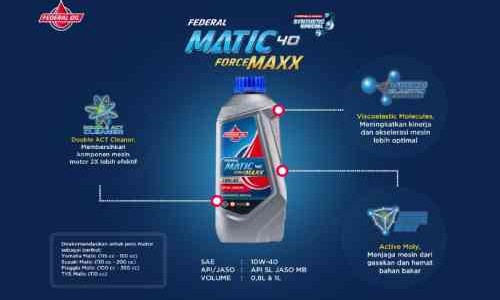 Lindungi Mesin Motor Matikmu Dengan Federal Matic Forcemaxx