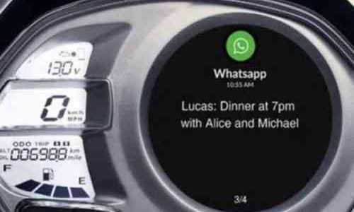 Keren! Motor Ini Bisa Baca Pesan What'sApp Lewat Panel Indikator