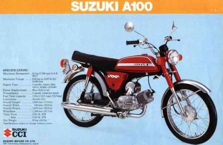 Suzuki A100 Motor Paling Keren di Zamannya