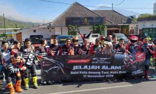 Serunya Komunitas Honda CRF150L Main Trabasan di Batu Malang