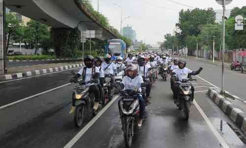 Komunitas Honda BeAT Ramaikan Jalanan Jakarta, Ada Apa ?