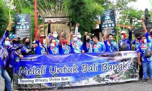  Bangkitkan Wisata Bali, Komunitas Motor Ini Adakan Touring Bersama