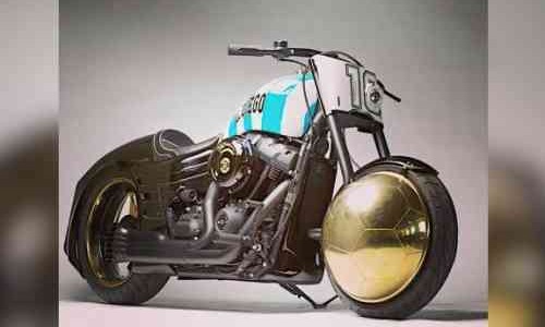 Motor Custom Unik Untuk Mendiang Maradona