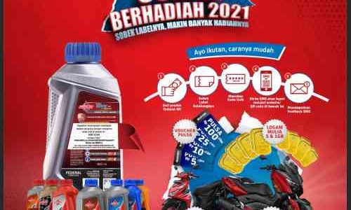 Program Sobek Berhadiah Kembali Hadir, Buruan Ganti Oli Federal Oil dan Menangkan Hadiah Logam Mulai dan Motor